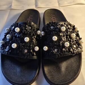 Black Slide Sandles by‎ Sugar TM size 7